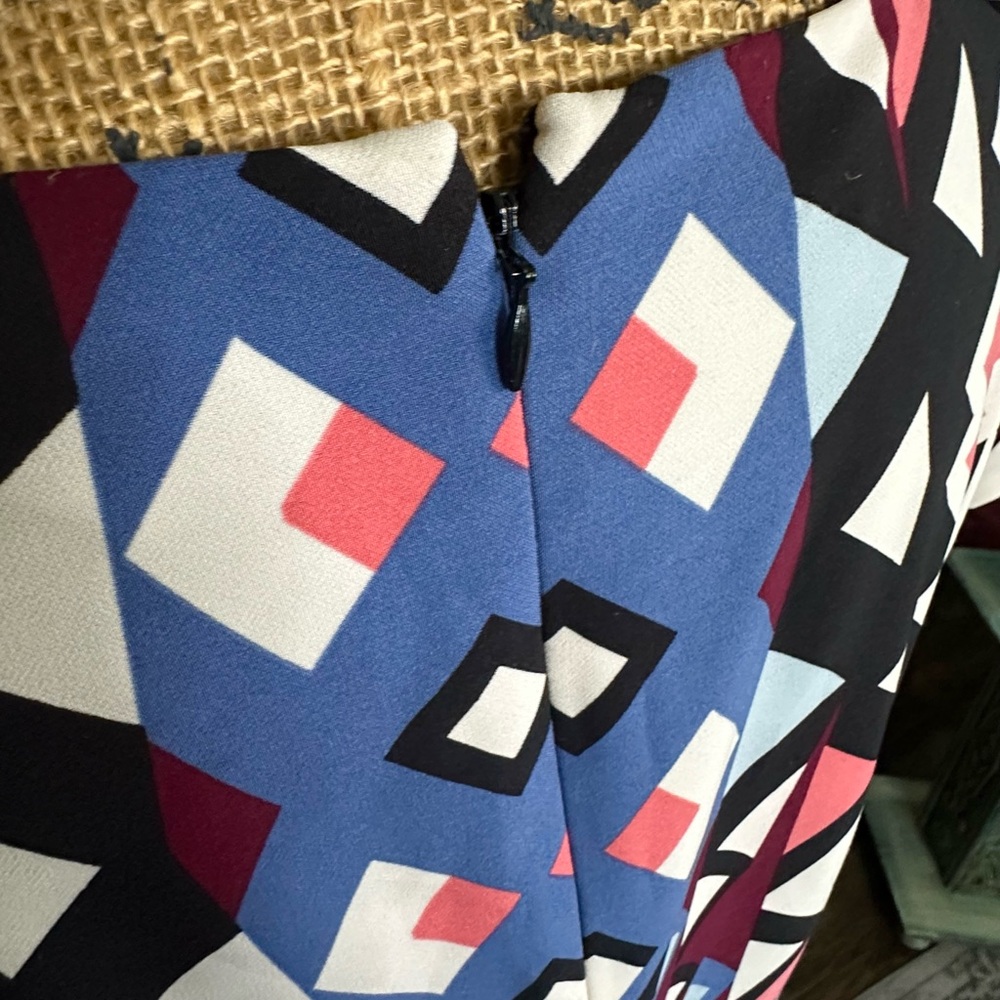Talbots Grometric Patterned Dress - Multicolor - Picture 5 of 7